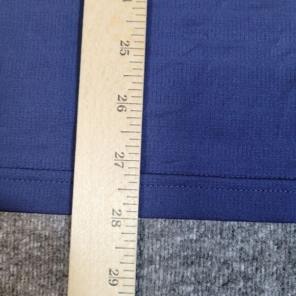 New Balance Dallas Rattlers Mens Golf Polo Shirt Size L Blue Navy Sort Sleeve - Picture 9 of 10